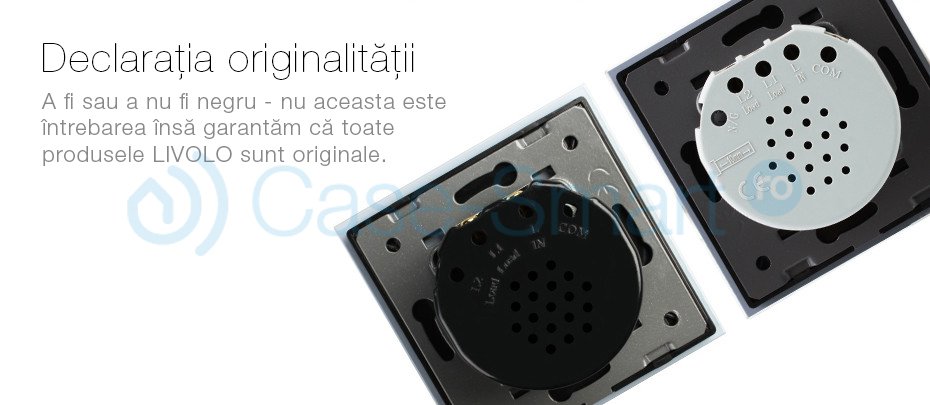 Priza tripla Livolo cu rama din sticla